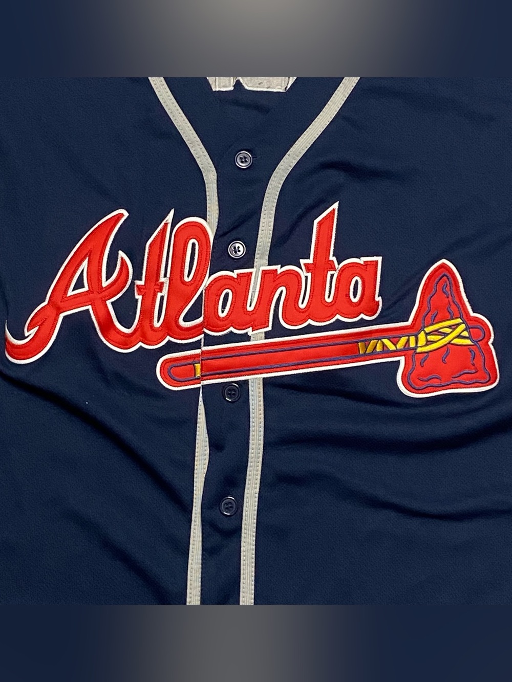 Ozzie Albies 2019 Atlanta Braves MLB 150 Anniversary Majestic Baseball Jersey 56 - Picture 4 of 9